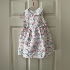 - NWT Cupcakes And Cashmere Sleeveless dress Swiss Dot Bunny Print Spring Easter